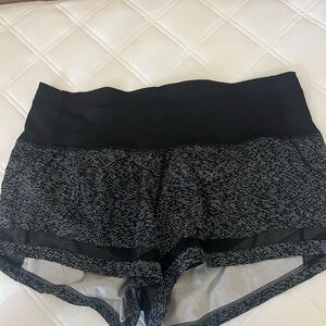 lululemon athletica Black and Gray Athletic Shorts